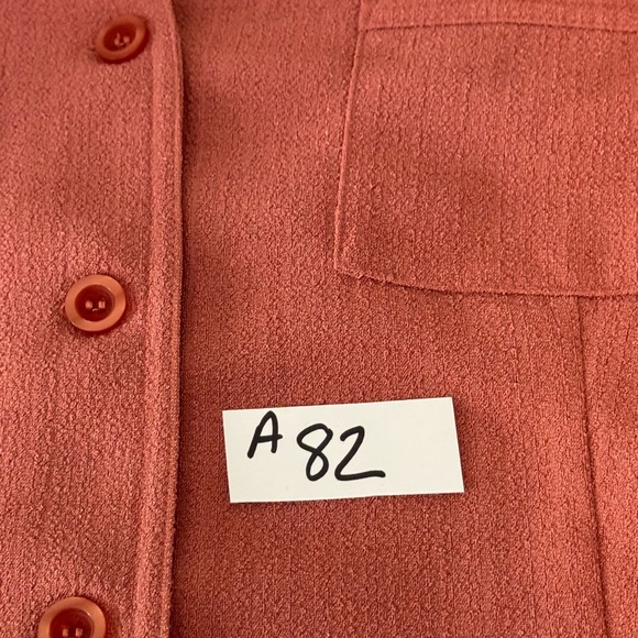 A-82 Alfred Dunner PLUS SIZE 14 Pink Short‎ Sleeve Button Down Blouse - Picture 14 of 16